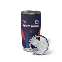 Custom Rugby Samoa Tumbler Cup Siva Tau Spirit Sporty Vibes - Polynesian Pride