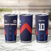 Custom Rugby Samoa Tumbler Cup Siva Tau Spirit Sporty Vibes - Polynesian Pride