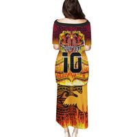 Custom PNG Port Moresby Vipers Rugby Puletasi Fire Vipers Mix PNG Bird Polynesian Tattoo LT03 - Polynesian Pride