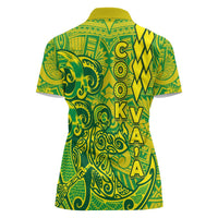 Cook Islands Vaa Polynesian Art Tattoo Women Polo Shirt National Color
