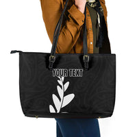 Personalised New Zealand Canoeing Special Jersey Leather Tote Bag