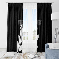 Personalised New Zealand Canoeing Special Jersey Window Curtain