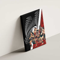 New Zealand Te Matatini Canvas Wall Art Kapa Haka and Silver Fern - Maori Art Pattern