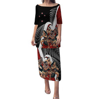 New Zealand Te Matatini Puletasi Kapa Haka and Silver Fern - Maori Art Pattern