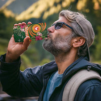 Manu'a 4 in 1 Can Cooler Tumbler Polynesian Art Tattoo Style and Tropical Plants