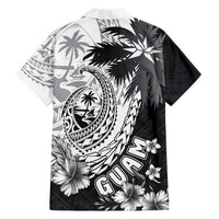 Hafa Adai Guam Family Matching Summer Maxi Dress and Hawaiian Shirt Polynesian Palm Tree Tattoo Hibiscus and Plumeria Art
