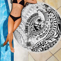 Guam-Land of the Chamorro Beach Blanket Polynesian Tattoo Style Hibiscus and Plumeria Art