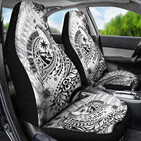 Guam-Land of the Chamorro Car Seat Cover Polynesian Tattoo Style Hibiscus and Plumeria Art