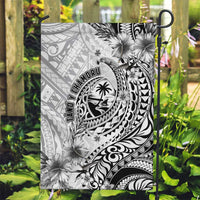 Guam-Land of the Chamorro Garden Flag Polynesian Tattoo Style Hibiscus and Plumeria Art