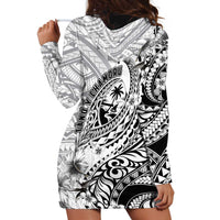 Guam-Land of the Chamorro Hoodie Dress Polynesian Tattoo Style Hibiscus and Plumeria Art