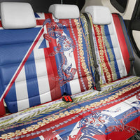 Hawaiian Sea Animals Back Car Seat Cover with Lei and Flag Style LT03 - Polynesian Pride