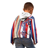 Hawaiian Sea Animals Kid Hoodie with Lei and Flag Style LT03 - Polynesian Pride