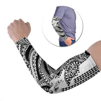 Hawaiian Tribal Manta Ray Arm Sleeves Kakau Tattoo and Polynesian Art Motif Pattern