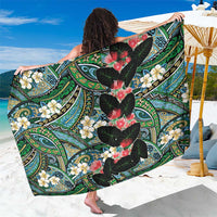 Hawaiian Taro Leaves and Ohia Lehua Sarong Polynesian Tribal Art Tropical Plants Motifs Colorful LT03 One Size 44 x 66 inches Multicolor - Polynesian Pride