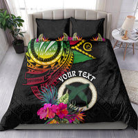 Personalised Vanuatu 44th Anniversary Bedding Set Boars Tusk Tugeta Yumi Selebretem Indipendens Dei LT03 - Polynesian Pride