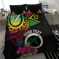 Personalised Vanuatu 44th Anniversary Bedding Set Boars Tusk Tugeta Yumi Selebretem Indipendens Dei LT03 - Polynesian Pride