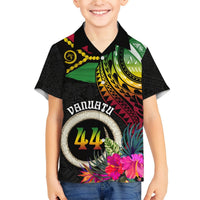 Personalised Vanuatu 44th Anniversary Hawaiian Shirt Boars Tusk Tugeta Yumi Selebretem Indipendens Dei LT03 - Polynesian Pride