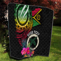 Personalised Vanuatu 44th Anniversary Quilt Boars Tusk Tugeta Yumi Selebretem Indipendens Dei LT03 - Polynesian Pride
