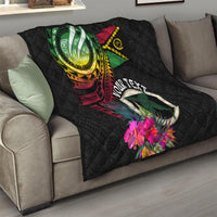 Personalised Vanuatu 44th Anniversary Quilt Boars Tusk Tugeta Yumi Selebretem Indipendens Dei LT03 - Polynesian Pride