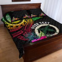 Vanuatu 44th Anniversary Quilt Bed Set Boars Tusk Tugeta Yumi Selebretem Indipendens Dei