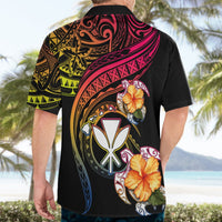 Polynesia Hawaii Turtle Day Hawaiian Shirt Hibiscus and Kanaka Maoli LT03 - Polynesian Pride