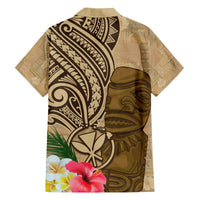 Hawaii Kanaloa Tiki Hawaiian Shirt Polynesian Tattoo and Tapa Pattern LT03 - Polynesian Pride
