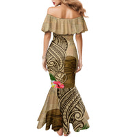 Hawaii Kanaloa Tiki Mermaid Dress Polynesian Tattoo and Tapa Pattern LT03 - Polynesian Pride
