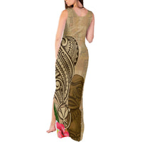 Hawaii Kanaloa Tiki Tank Maxi Dress Polynesian Tattoo and Tapa Pattern LT03 - Polynesian Pride