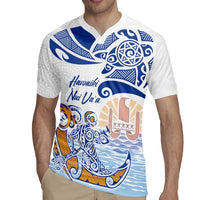 Hawaiki Nui Va'a Solo French Polynesia Rugby Jersey Blue Color LT03 - Polynesian Pride