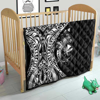 Aloha Hawaii Hammerhead Shark Quilt Black Kakau and Polynesian Tattoo LT03