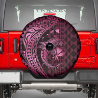 Aloha Hawaii Hammerhead Shark Spare Tire Cover Pink Kakau and Polynesian Tattoo LT03
