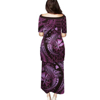 Aloha Hawaii Hammerhead Shark Puletasi Purple Kakau and Polynesian Tattoo LT03