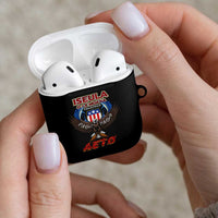 American Samoa Fautasi AirPods Case Pago Pago Aeto and Iseula o le Moana of Fagatogo Black Color - Polynesian Pride