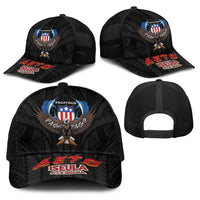 American Samoa Fautasi Baseball Net Cap Pago Pago Aeto and Iseula o le Moana of Fagatogo Black Color - Polynesian Pride