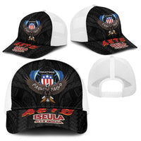 American Samoa Fautasi Baseball Net Cap Pago Pago Aeto and Iseula o le Moana of Fagatogo Black Color - Polynesian Pride