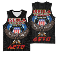 American Samoa Fautasi Basketball Jersey Pago Pago Aeto and Iseula o le Moana of Fagatogo Black Color - Polynesian Pride