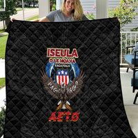American Samoa Fautasi Quilt Pago Pago Aeto and Iseula o le Moana of Fagatogo Black Color - Polynesian Pride