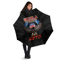 American Samoa Fautasi Umbrella Pago Pago Aeto and Iseula o le Moana of Fagatogo Black Color - Polynesian Pride