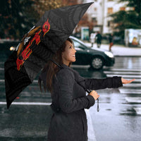 American Samoa Fautasi Umbrella Pago Pago Aeto and Iseula o le Moana of Fagatogo Black Color - Polynesian Pride