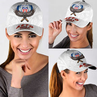 American Samoa Fautasi Classic Cap Pago Pago Aeto and Iseula o le Moana of Fagatogo White Color - Polynesian Pride