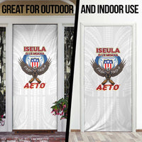 American Samoa Fautasi Door Cover Pago Pago Aeto and Iseula o le Moana of Fagatogo White Color - Polynesian Pride