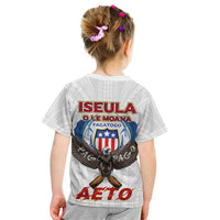 American Samoa Fautasi Kid T Shirt Pago Pago Aeto and Iseula o le Moana of Fagatogo White Color - Polynesian Pride