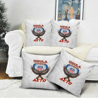 American Samoa Fautasi Pillow Cover Pago Pago Aeto and Iseula o le Moana of Fagatogo White Color - Polynesian Pride