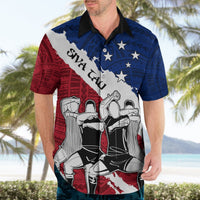 Custom Samoa Rugby Hawaiian Shirt Siva Tau Dance Polynesian Tattoo Brush Style LT03 - Polynesian Pride