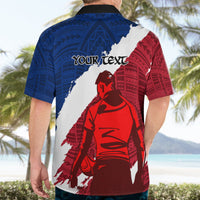 Custom Samoa Rugby Hawaiian Shirt Siva Tau Dance Polynesian Tattoo Brush Style LT03 - Polynesian Pride