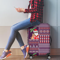 Hawaii Mele Kalikimaka Luggage Cover Aloha and Christmas Elements Patchwork Pink Style LT03 - Polynesian Pride