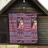 Hawaii Mele Kalikimaka Quilt Aloha and Christmas Elements Patchwork Pink Style LT03 - Polynesian Pride