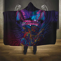 Aotearoa Arts Festival 2025 Hooded Blanket Maori Performing Art and Music - Rhythmic Vibes LT03 - Polynesian Pride