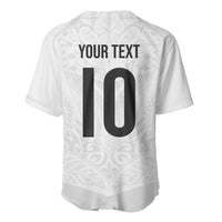 Custom New Zealand Football Baseball Jersey The Whites-Sporty T90 Style LT03 - Polynesian Pride
