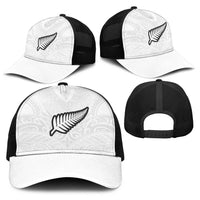 New Zealand Football Baseball Net Cap The Whites-Sporty T90 Style - Polynesian Pride